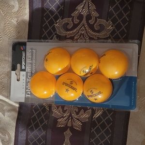 5/$25 Sportcraft table tennis balls 38mm recreational new in plastic (6 balls)